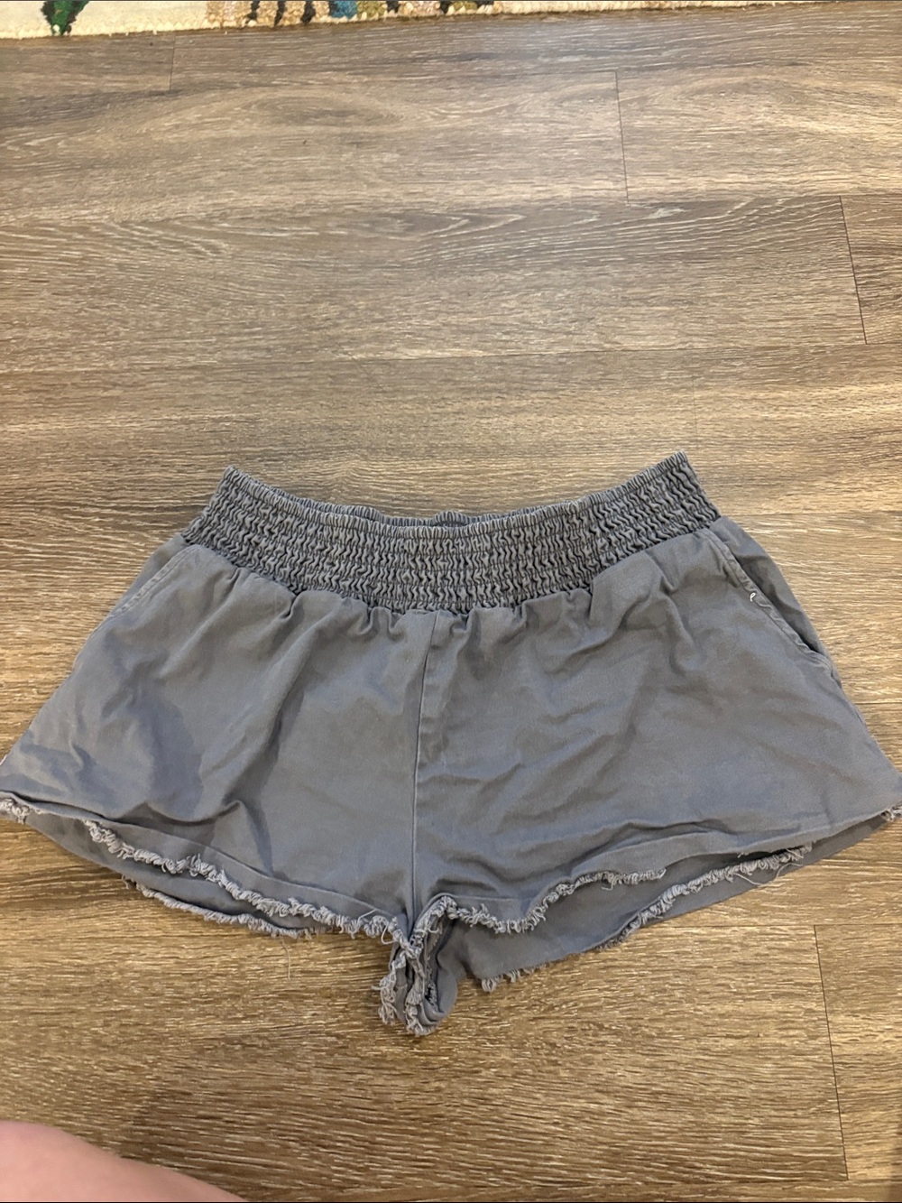 wild fable Gray Smocked Waist Athletic Shorts